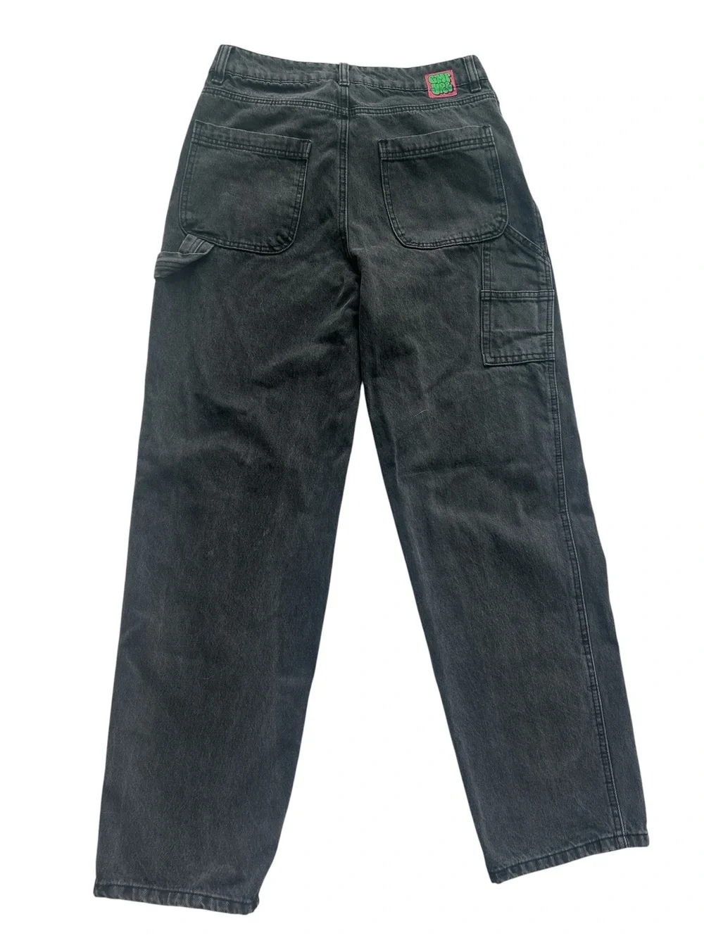 Empyre Black Relaxed Straight Jeans with Utility Loop
